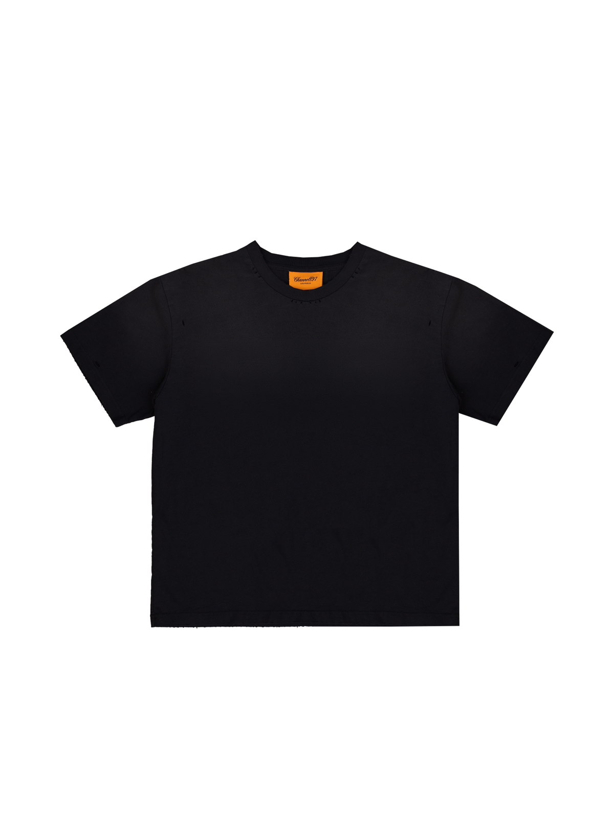 WASHED BLANK TEE BLACK