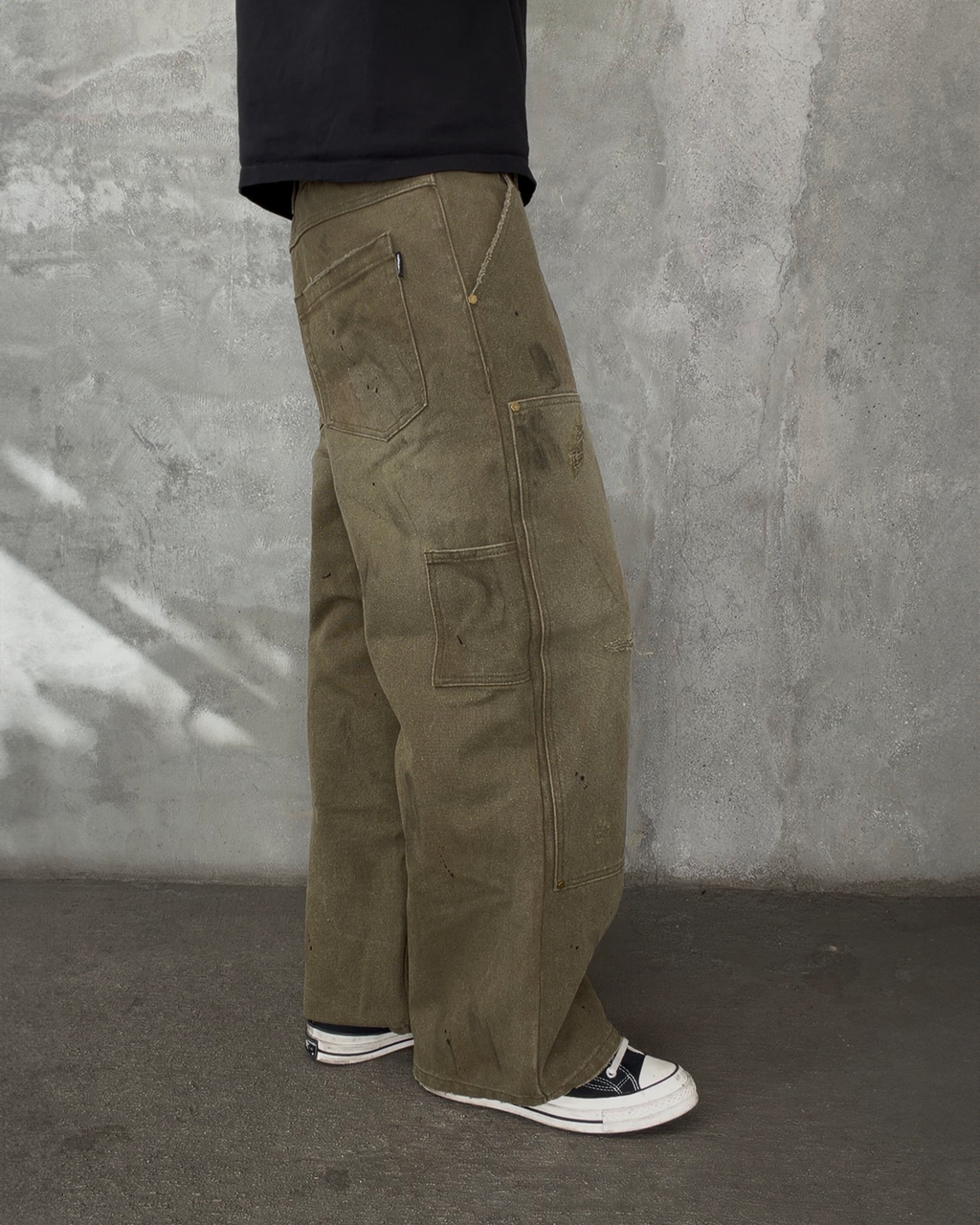 FOREST GREEN DOUBLE KNEE